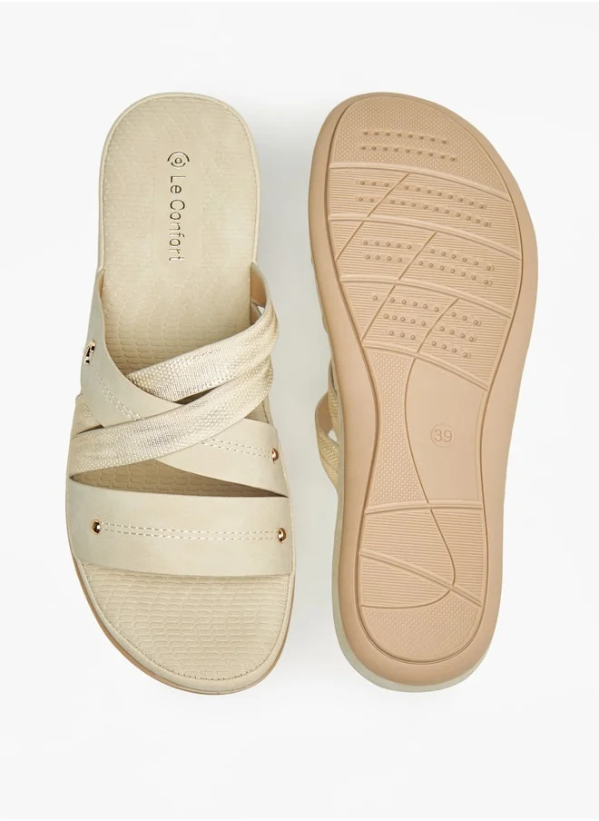 Le Confort Strappy Slip-On Flat Sandals