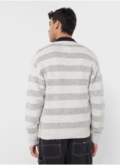 JACK & JONES Stripe V-Neck Cardigan  - Image 2