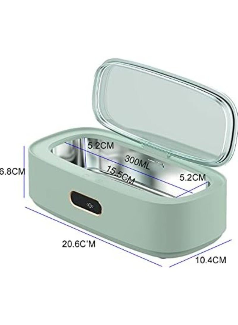 بيوينتي منظف ​​بالموجات فوق الصوتية، آلة تنظيف المجوهرات الصوتية 300 مل، 45 كيلو هرتز، آلة تنظيف المجوهرات بالموجات فوق الصوتية الاحترافية للنظارات والمجوهرات والساعات وأطقم الأسنان - Image 5