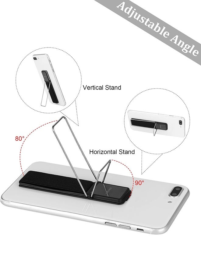 سي ام زد دبليو تي 4 قطع من حامل الهاتف المحمول القابل للتمديد، مزود بحلقة لاصقة لتثبيت الهاتف، متوافق مع معظم الهواتف الذكية (أسود، فضي، ذهبي، وردي ذهبي). - Image 5