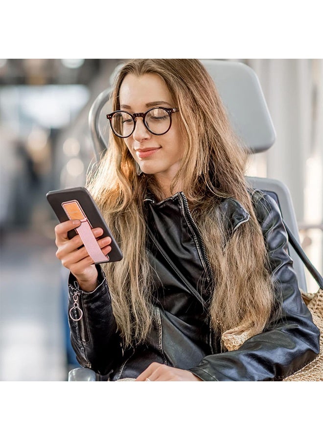 سي ام زد دبليو تي 4 قطع من حامل الهاتف المحمول القابل للتمديد، مزود بحلقة لاصقة لتثبيت الهاتف، متوافق مع معظم الهواتف الذكية (أسود، فضي، ذهبي، وردي ذهبي). - Image 3