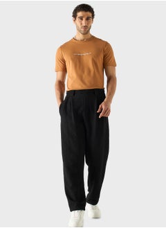 Iconic Slogan Print Crew Neck T-Shirt  - Image 4