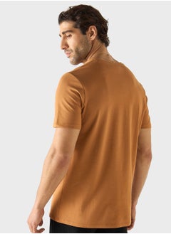 Iconic Slogan Print Crew Neck T-Shirt  - Image 2