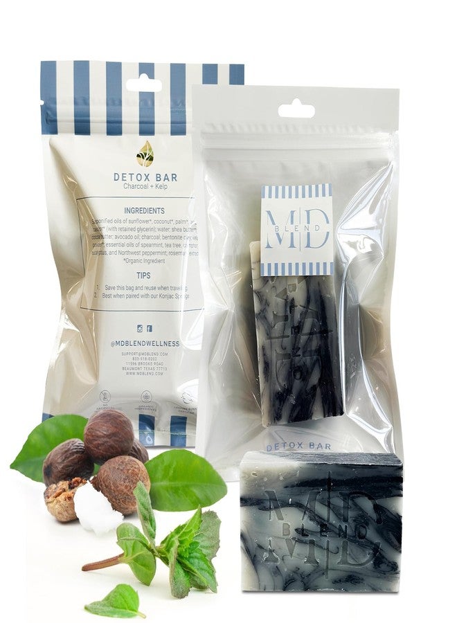 M.D. Blend Switch2Pure Detox Bar Soap with Shea Butter, Avocado Oil & Mineral Clays, Herbal Mint Infused Organic Soap Bar for Deep Cleaning & Refreshed Skin Full Size 4 Oz - Image 1