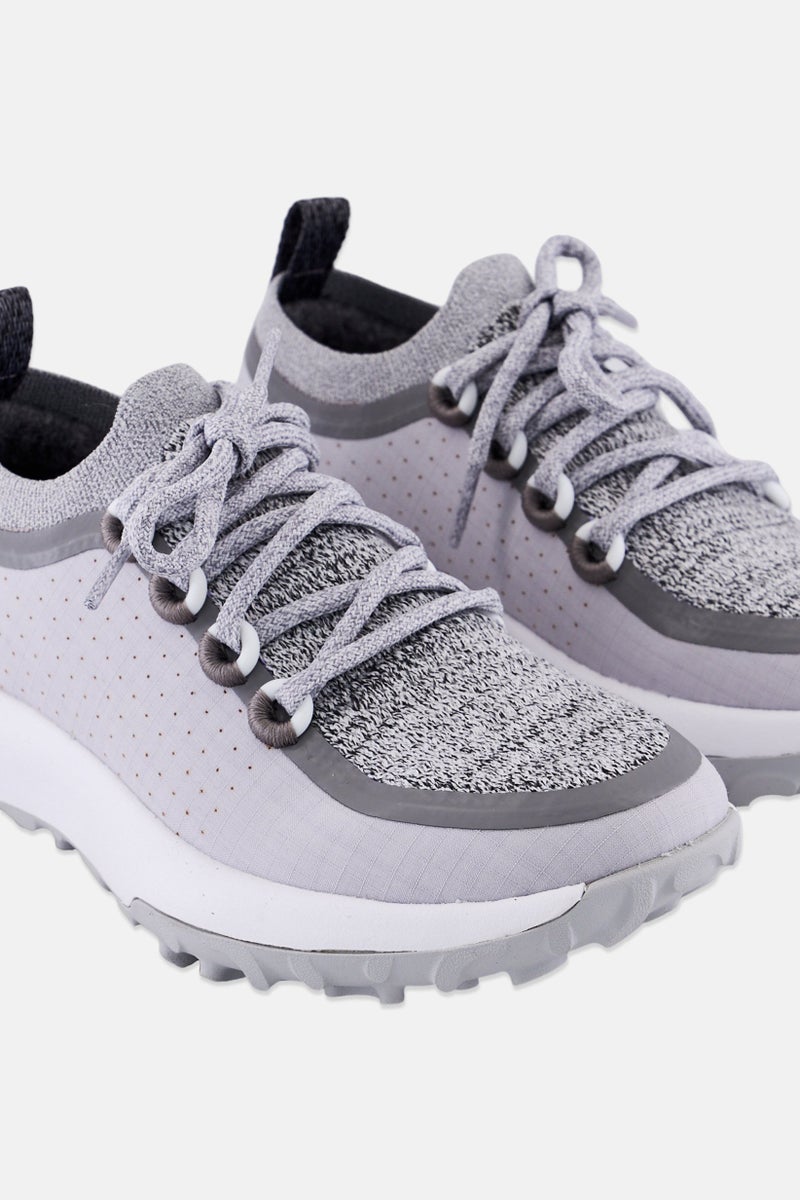 Allbirds Women Wide Lace Up Casual Shoes, Grey - Image 3