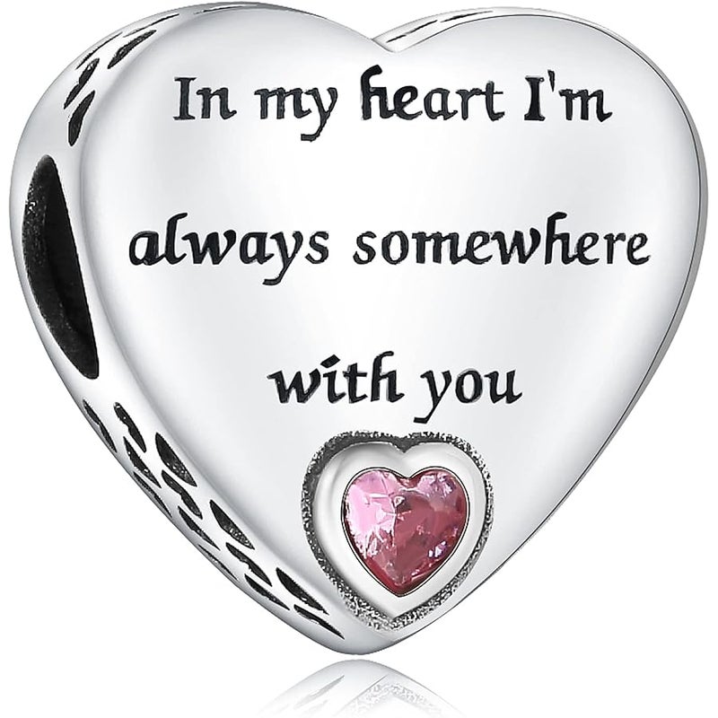 RLCCLR 925 Sterling Silver Charms Fit Pandora Charms Bracelet I Love You to Infinity and Beyond Fit Wife Daughter Mother's Day Christmas Birthday Gift - Image 1
