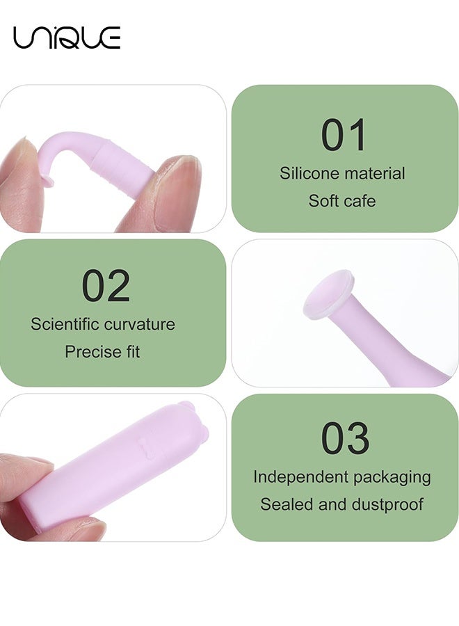 Unique 5 PCS Soft Contact Lens Remover Tool - Silicone Contact Remover Tool for Soft Contacts with Storage Box, Contact Suction Cup Remover for Daily Use, Travel, and Outdoor Exercise, 5 Colors - Image 3