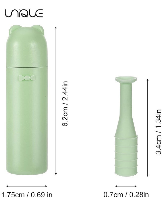 Unique 5 PCS Soft Contact Lens Remover Tool - Silicone Contact Remover Tool for Soft Contacts with Storage Box, Contact Suction Cup Remover for Daily Use, Travel, and Outdoor Exercise, 5 Colors - Image 2