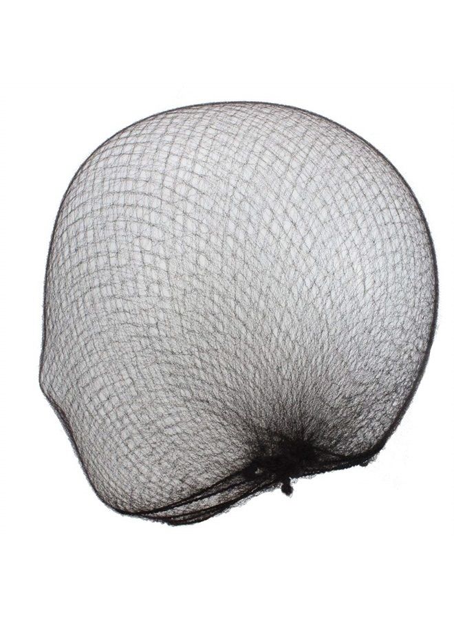 WeKen Pack of 100pcs Hair Nets Invisible Elastic Edge Mesh 50cm 20" Black - Image 1