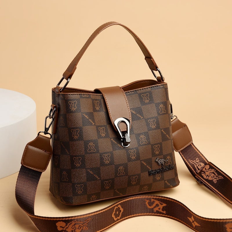 High-End Bucket Bag Women'S 2025 Classic All-Match Shoulder Bag Niche Design Portable Crossbody Bag - Image 2