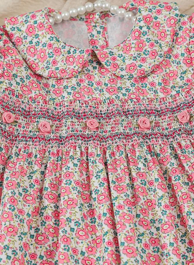 Take Two Take Two Girls Pink Peter Pan Collar Dress
