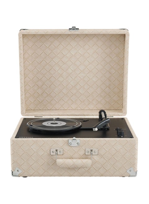 Crosley CR6253B-LT Anthology Vintage 3-Speed Bluetooth in/Out Suitcase Turntable Light Tan