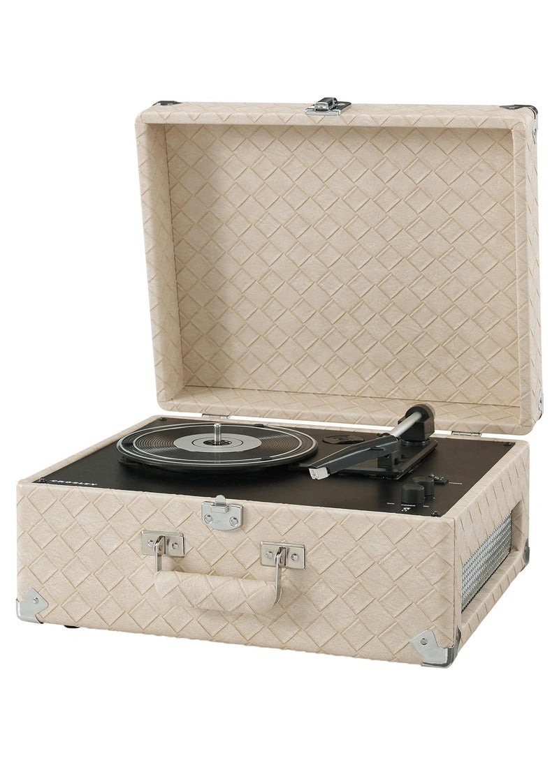 Crosley - Crosley CR6253B-LT Anthology Vintage 3-Speed Bluetooth in/Out Suitcase Turntable Light Tan - Image 1