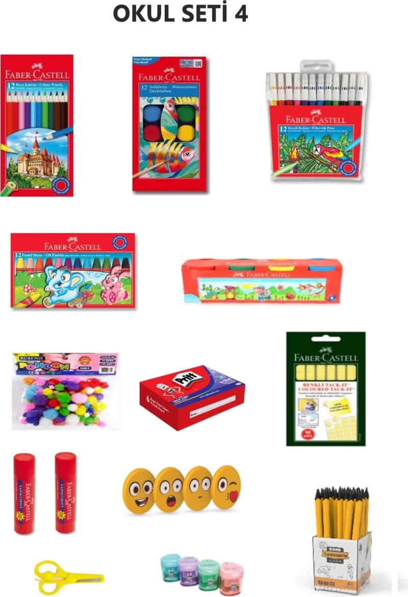 Dyeing Set 4 Fabercastell Rubenis Pritt Mas Silka
