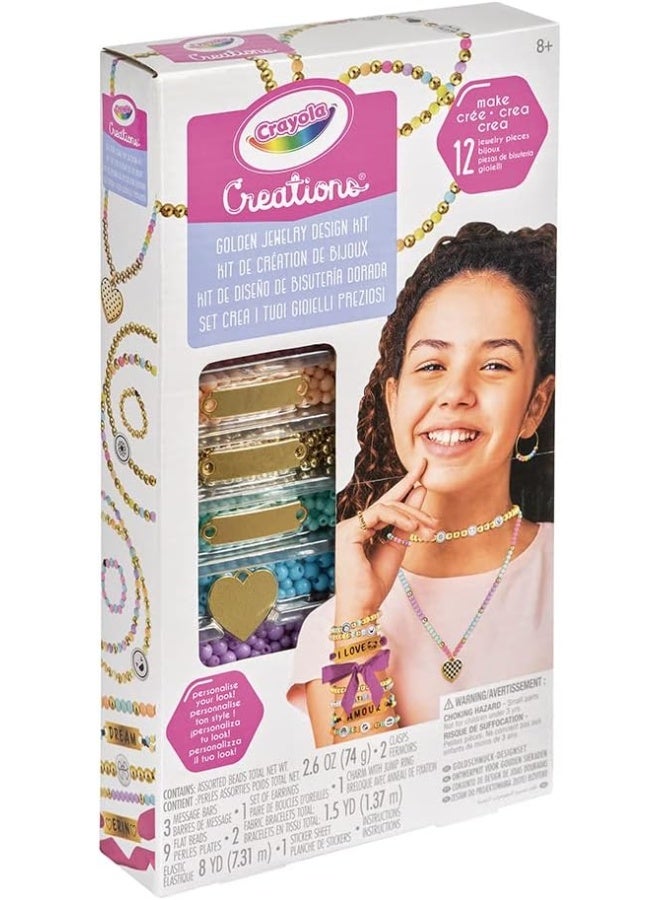 Crayola مجموعة كرايولا 04-2921 اصنع مجوهراتك القيمة بنفسك، نشاط إبداعي وهدايا للفتيات، من 8 سنوات - Image 1