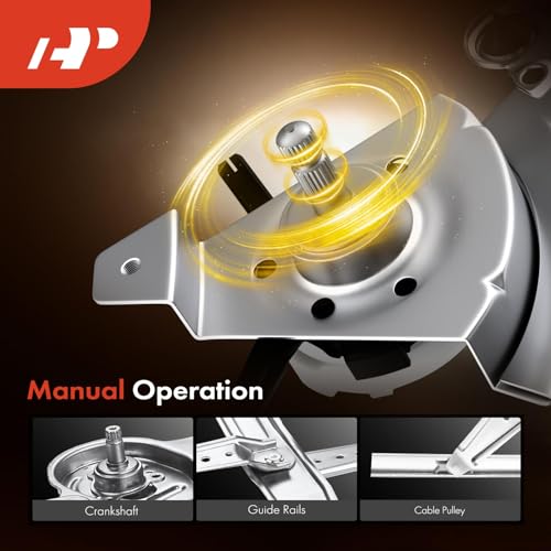 A-Premium Manual Window Regulator Compatible with Ford F-250 F-350 F-450 F-550 Super Duty 1999-2012 Front Left Driver Side - Image 4