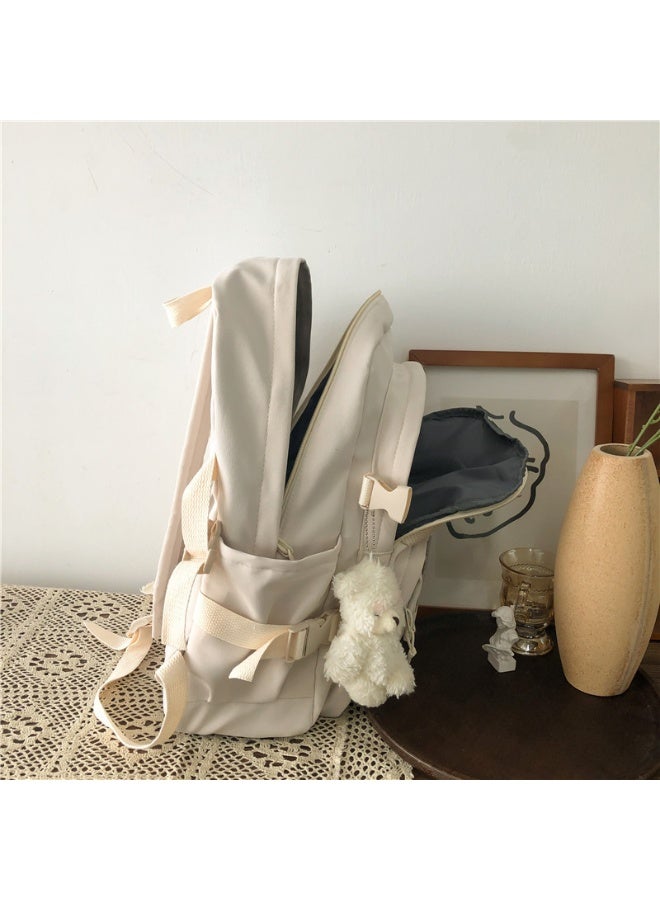 أيث الحيوية حقيبة الظهر المدرسية للأطفال, حقيبة الظهر الكبيرة القدرة Schoolbag مع شارة و بلوش دب قلادة, حقيبة مدرسية خفيفة الوزن للمراهقين, حقيبة الكتب مع المقصورات للأطفال - Image 4