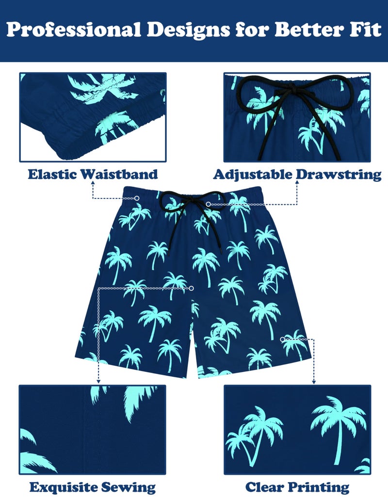 Sarfel Boys Swim Trunks with Boxer Brief Liner Boys Bathing Suits Size 14-16 Teen Boy Swim Trunks 14-16 Boy Swimsuit Teen Boy's - Image 3