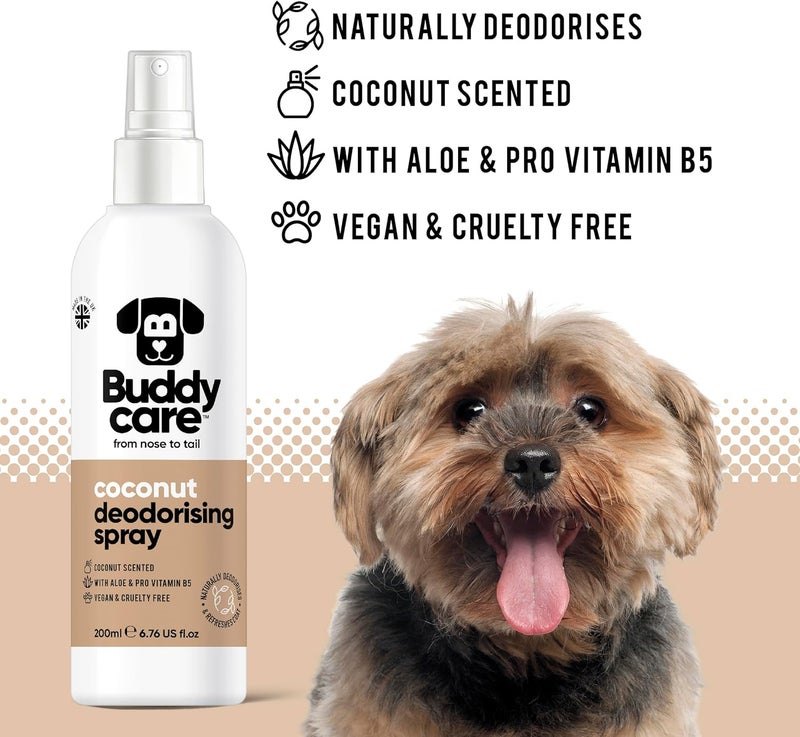 Buddycare بخاخ إزالة الروائح الكريهة للكلاب من باديكير بجوز الهند - 200 مل - Image 3