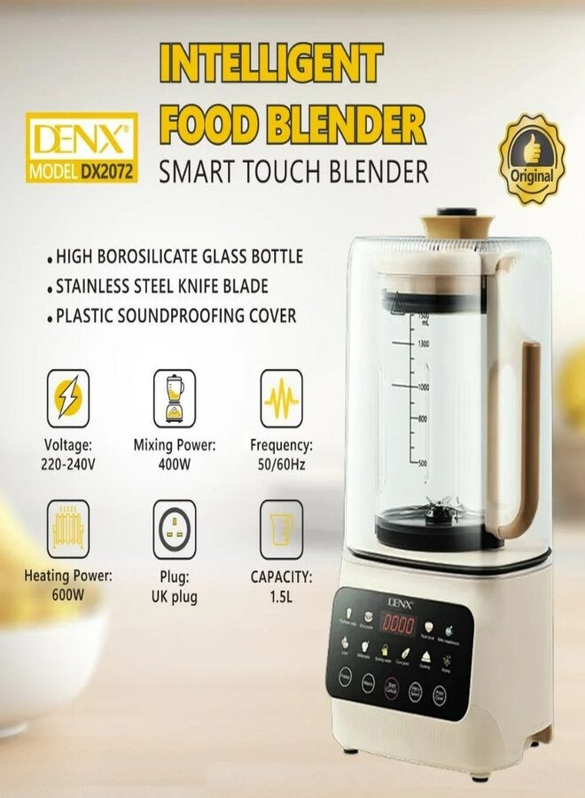 DENX DX2072 600W 1.5L Smart Food Blender - Image 3
