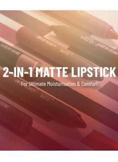 Swiss Beauty Swiss Beauty Stain Matte Lipstick Burgundy 3.4gm  - Image 4