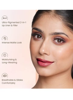 Swiss Beauty Swiss Beauty Stain Matte Lipstick Burgundy 3.4gm  - Image 3