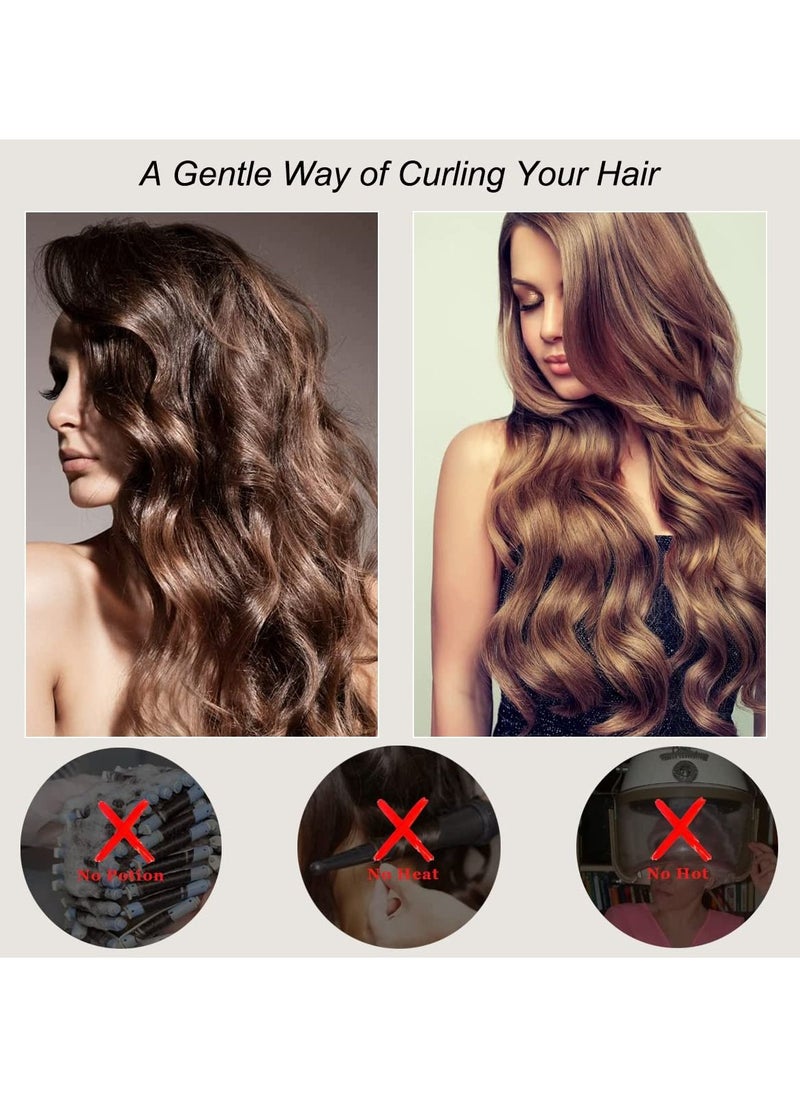 Sharpdo - Heatless Hair Curlers, Octopus Curler Heatless Headband, No Heat Curling Rod Heatless Curls Headband, Soft Satin Lazy Hair Curlers, No Heat Hair Curlers for Overnight - Image 1