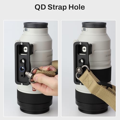Leftfoto Replacement Lens Foot for Sony FE 70-200mm F2.8 GM OSS/FE 100-400mm F4.5-5.6 GM OSS (SEL-100400GM) /FE 300mm F2.8 GM OSS (SEL300F28GM) Lens Tripod Mount Rings Stand Base with Arca Plate - Image 3