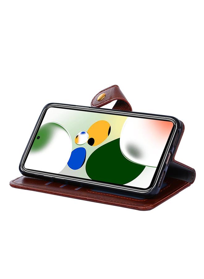 اس-توب جراب هاتف Honor X9a 5G مصنوع من الجلد مع سحاب - Image 5