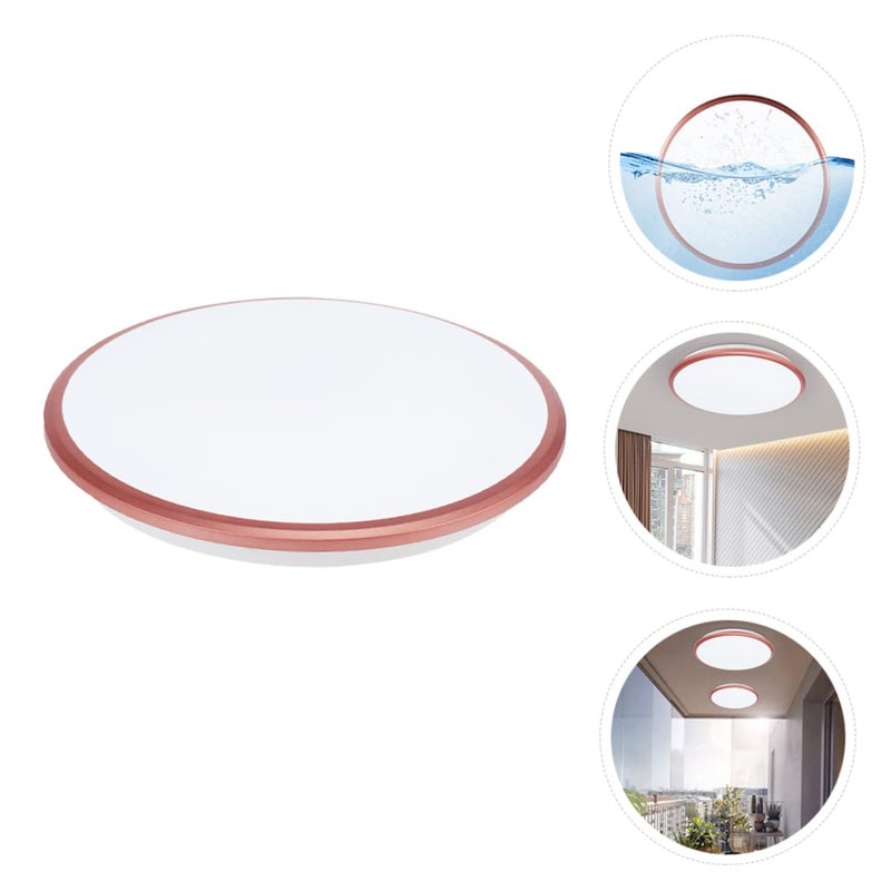 Ultra Thin Round LED Ceiling Light White 12W Easy Install For Kitchen Bathroom Balcony - Image 5