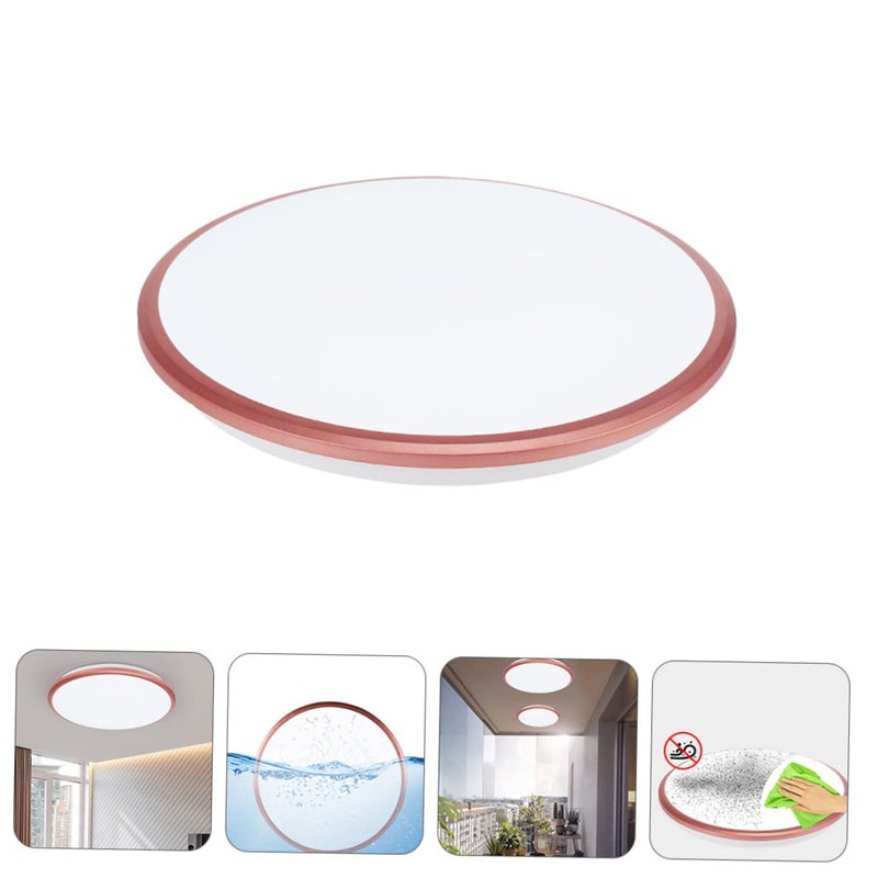 Ultra Thin Round LED Ceiling Light White 12W Easy Install For Kitchen Bathroom Balcony - Image 4