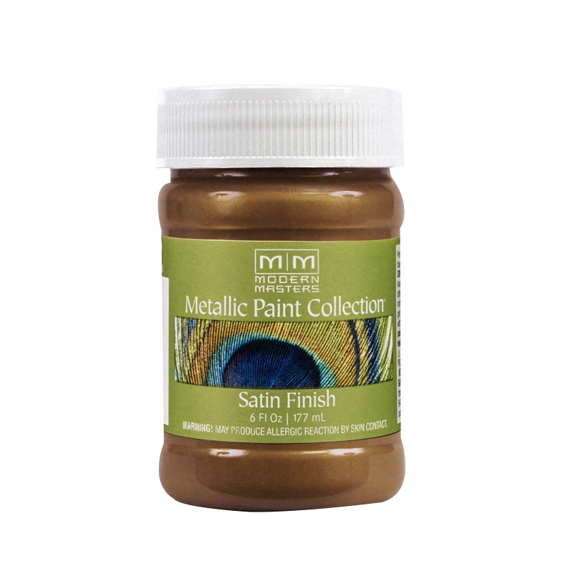 Modern Masters 6 oz Modern Masters ME204 Antique Bronze Metallic Paint Collection, Satin Water-Based Decorative Metallic Paint - Image 1