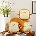 Yookeer 3 Pcs Funny Toast Bread Pillows Kawaii Bread Plush Stuffed Pillow 2 Size Cute Toast Sliced Cushion Kawaii Food Plushies Gifts for Boys Girls Birthday Bedroom Sofa Decorations - Image 4
