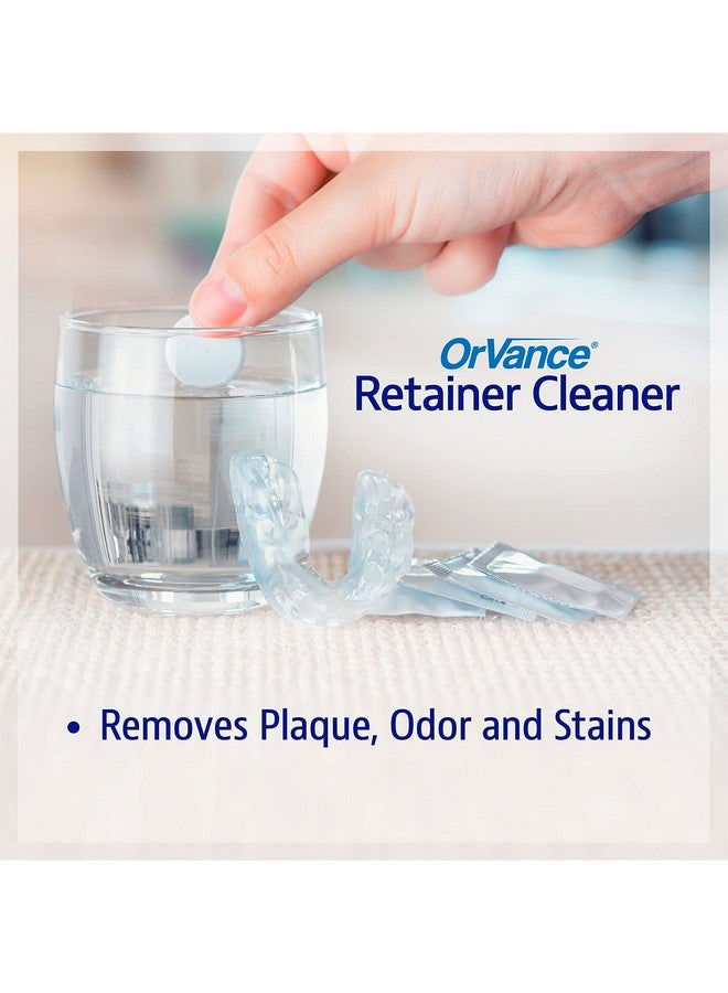 OrVance Retainer Cleaner Tablets (28 Count) | Only 2 Cleanings Per Week Required | Removes Odors, Stains, Plaque for Invisalign, Mouth/Night Guards, and Removable Dental Appliances - Image 4