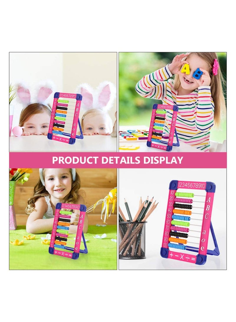 SYOSI Plastic Abacus Math Toy Educational Counting Toy Addition Subtraction Bead Counters Green  - Image 5