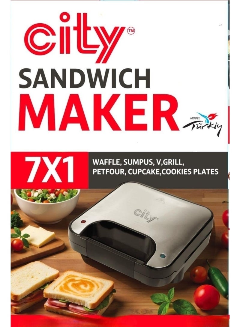 City Multifunction Sandwich Maker 7in1 - Image 1