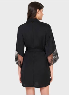 BLUEBELLA Mesh Sleeve Tie Detail Kimono  - Image 2