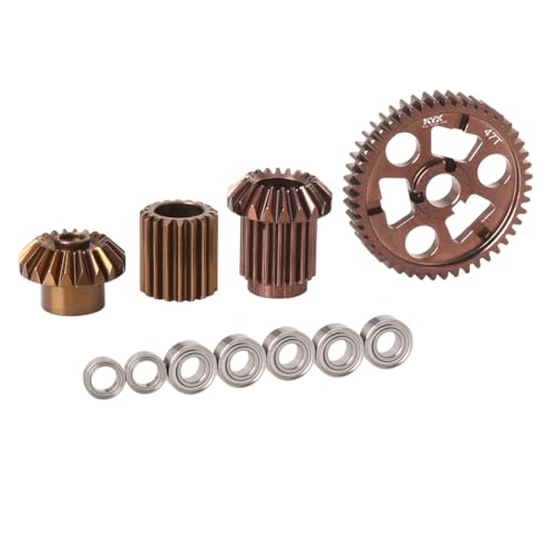 KYX Racing Aluminum Front Transmission Gear Set Upgrades Accessories for 110 RC Crawler Car Tamiya Hotshot II - Image 1