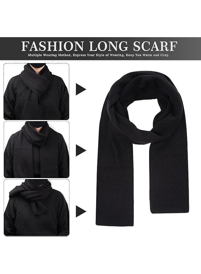 PROMASS Winter Beanie Hat Scarf Gloves 3Pcs Set for Men Womens Thermal Ski Cap Long Scarves Neck Warmer Touch Screen Mittens Suit Warm Knit - Image 4