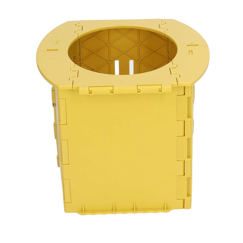 YWBL-WH Toddler Potty, Portable Foldable Travel Toilet Seat, Reusable Training Chair for Kids on Camping Trips and Long Car Rides (Yellow) - Image 3