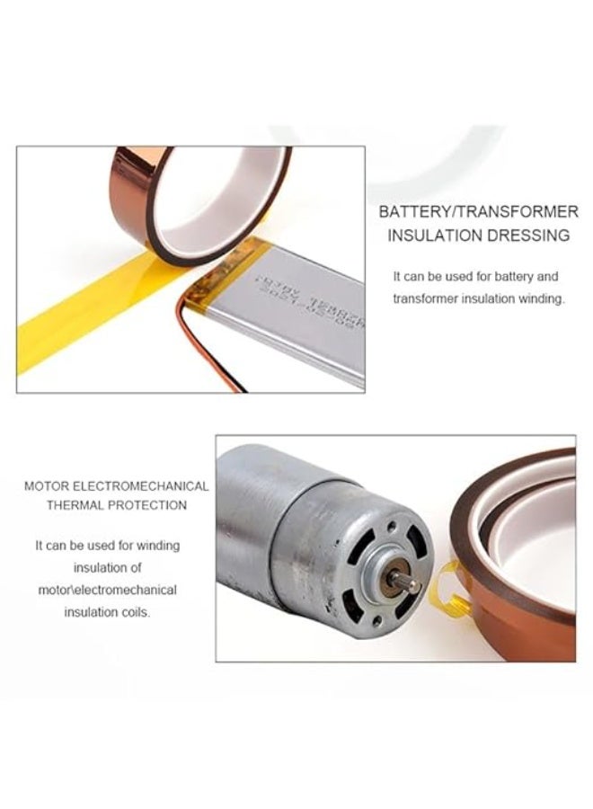 My Souq - High Temperature Heat Resistant Kapton Tape (5mm) Polyimide Adhesive for Electronics & Watch Repair - Image 5