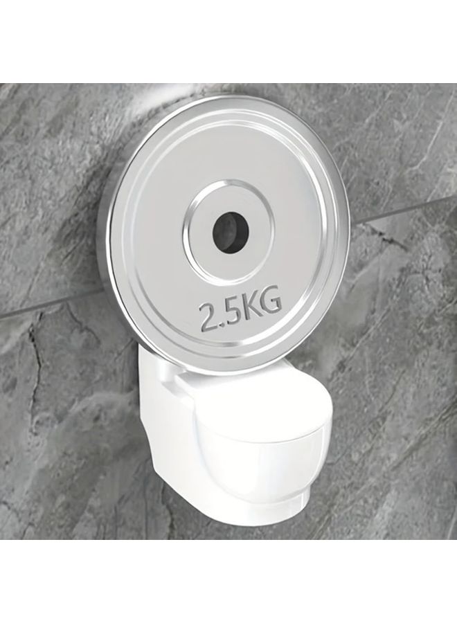 Silvery Toilet Shaped Ashtray With Lid Wall Mountable Metal Plastic Home Novelty - Image 5