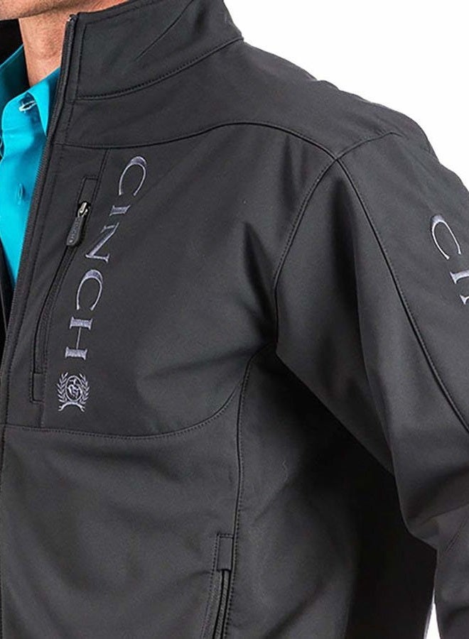 Cinch mensMWJ1009000Bonded Softshell Jacket Long Sleeves Windbreaker Jacket - Black - X-Large - Image 5