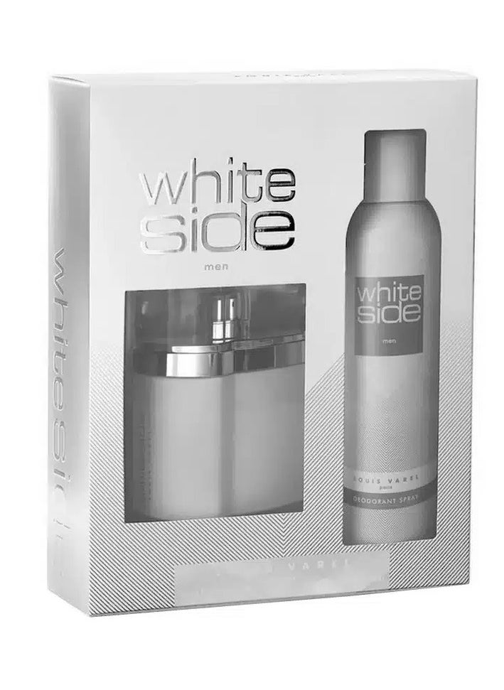 LOUIS VAREL - LOUIS VAREL WHITE SIDE MEN EDT 100 ML +DEO 200ML COFFRET - Image 1