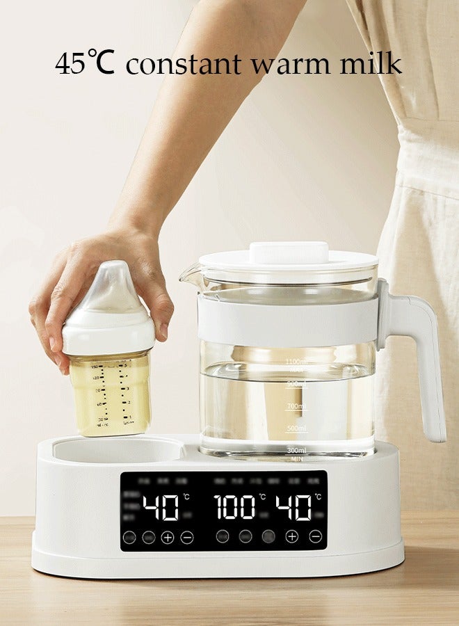 DUNISO 13 in 1 Multifunctional Baby Bottle Sterilizer, portable dual bottle heater, electric baby water bottle machine, automatic constant temperature, can disinfect, thaw and heat, 1.3L - Image 5