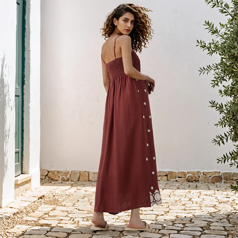 2Xtremz 2Xtremz Embroidered Sleeveless Dress