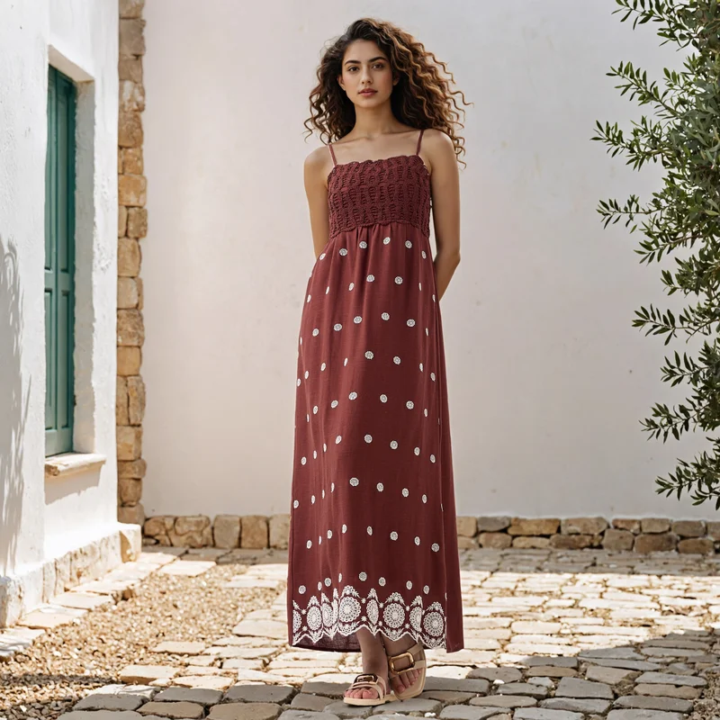 تواكستريمز 2Xtremz Embroidered Sleeveless Dress