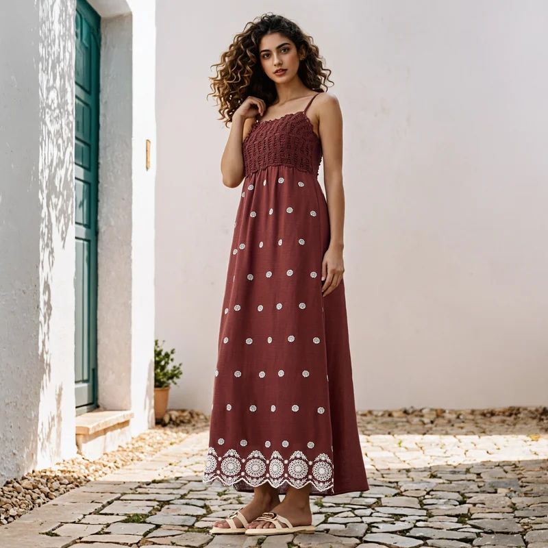 تواكستريمز 2Xtremz Embroidered Sleeveless Dress