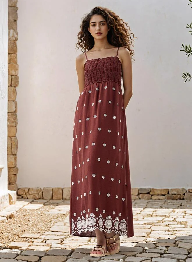 2Xtremz 2Xtremz Embroidered Sleeveless Dress