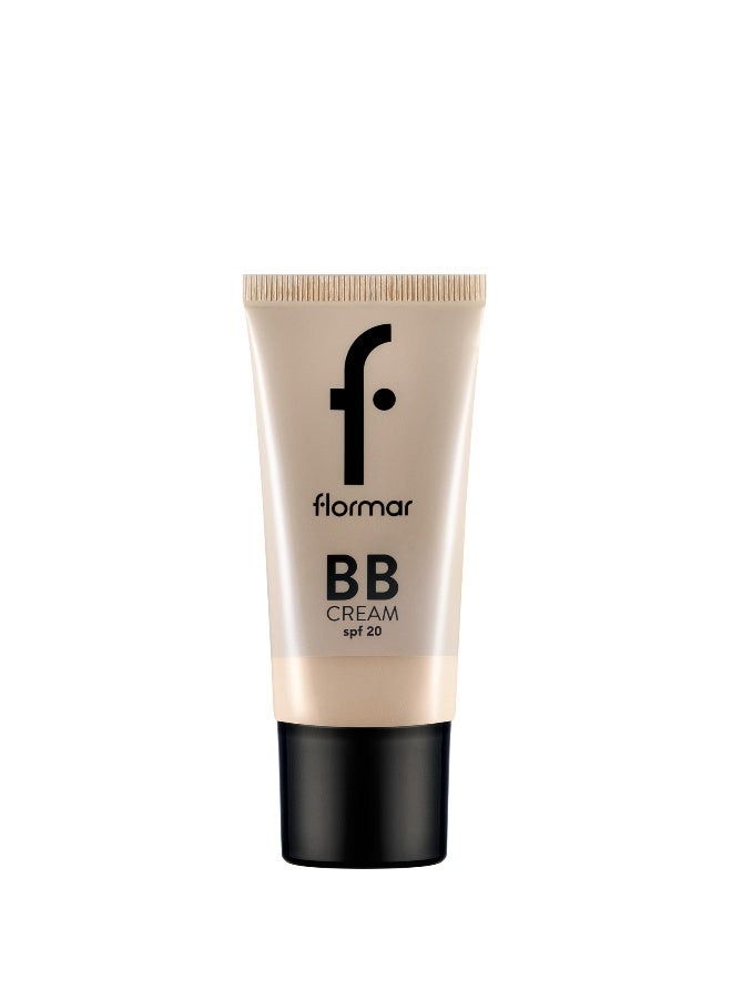 فلورمار كريم بي بي بعامل حماية من الشمس SPF 20 BB02 متوسط / فاتح بسعة 35 مل بيج - Image 1